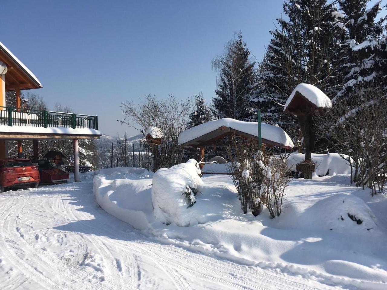 Gaestehaus Schmid Sankt Johann im Saggautal エクステリア 写真